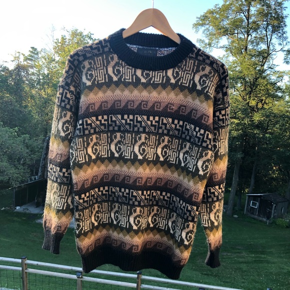 Vintage Alpaca Sweater - made in Peru - Size S - Picture 1 of 4